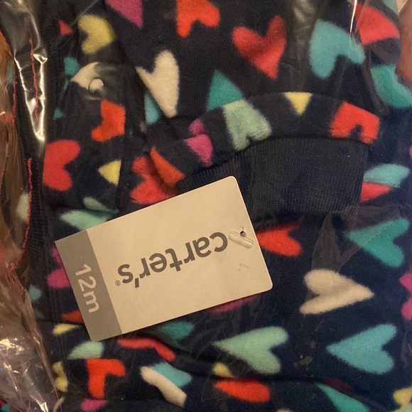 Carters girls one piece fleece sleeper. Brand new. - Picture 3 of 10